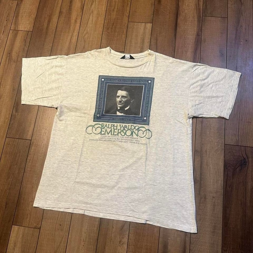 Vintage Ralph Waldo Emerson Tee Men's‎ 2XL XXL